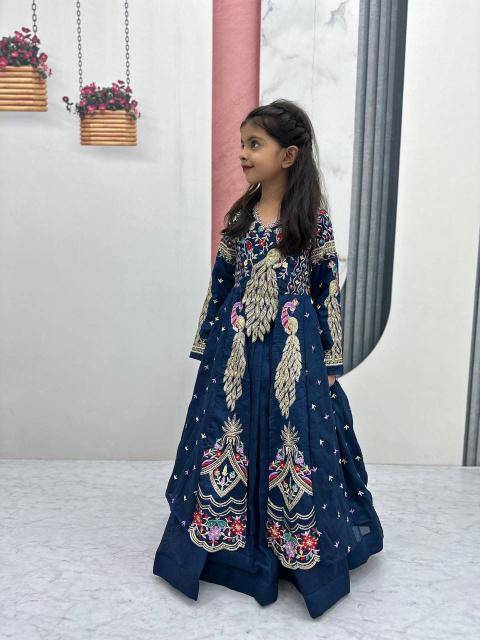 Pc 528 Vichitra Blue Kids fashion wholesale market in Kolkata